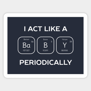 Periodic Table Baby Science T-Shirt Sticker